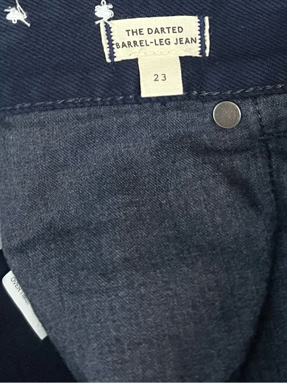 NWT Madewell The Darted Barrel-Leg Jean in Garment-Dyed Denim Juniper Berry - Picture 6 of 8